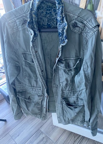 Uzun Kollu, Düğmeli Kadın Erkek Ceket - Görsel 2