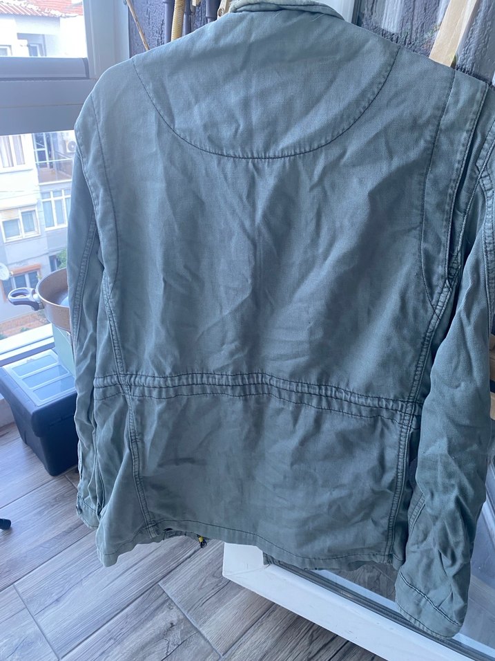 Uzun Kollu, Düğmeli Kadın Erkek Ceket - Görsel 5