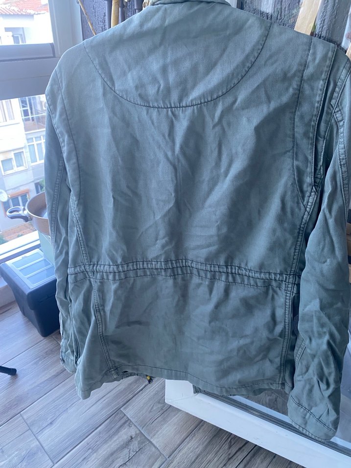 Uzun Kollu, Düğmeli Kadın Erkek Ceket - Görsel 4