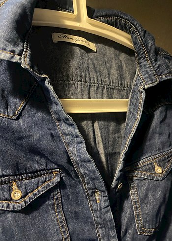 Kadın Lacivert Kısa Kollu Düğmeli Elbise - Görsel 4