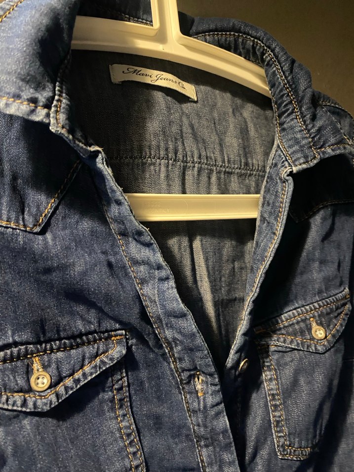 Kadın Lacivert Kısa Kollu Düğmeli Elbise - Görsel 4