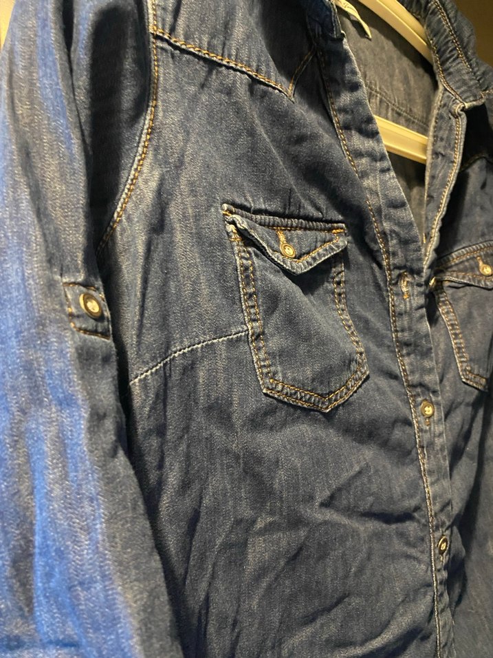 Kadın Lacivert Kısa Kollu Düğmeli Elbise - Görsel 5