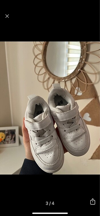 22 Beden beyaz Renk Çocuk beyaz spor ayakkabı