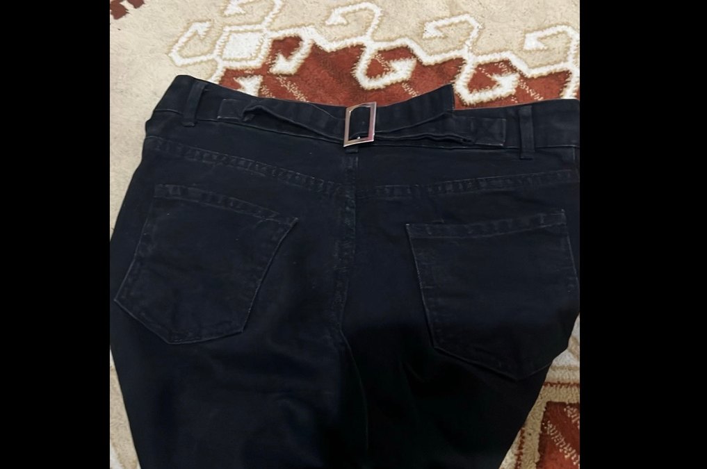 Siyah baggy jean - Görsel 2