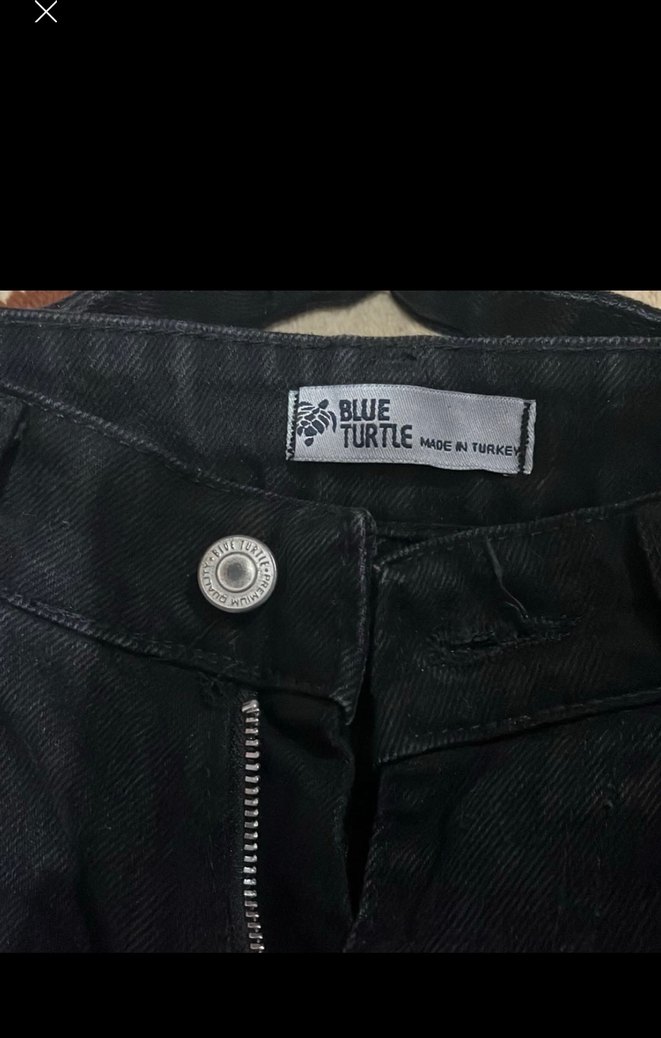 Siyah baggy jean - Görsel 3