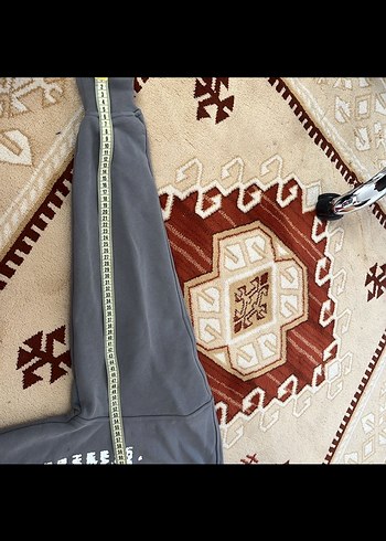 Kadın Gri Baskılı Fermuarlı Sweatshirt - Görsel 6