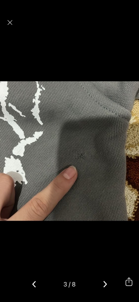 Kadın Gri Baskılı Fermuarlı Sweatshirt - Görsel 4