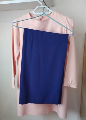 Pembe Mini Uzun Kollu Kadın Tunik - Görsel 2