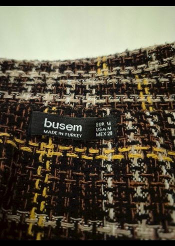 Düğmeli Kahverengi Ekose Kısa Yün Gömlek - Görsel 4