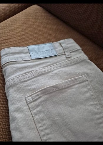 Bej Kadın Pamuk Kumaş Pantolon - Görsel 4