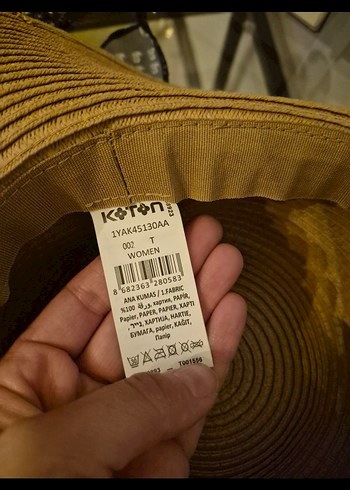 Kahverengi Fiyonk Detaylı Bohem Kadın Şapka - Görsel 4