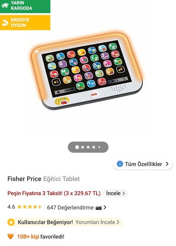 Gri Eğitim Oyuncağı Tablet - Görsel 3