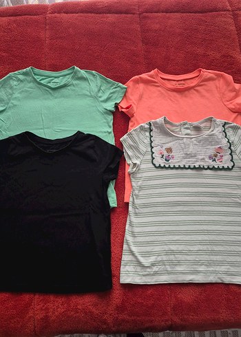 Kız Çocuk Kısa Kollu Pamuklu Tişörtler - Görsel 2