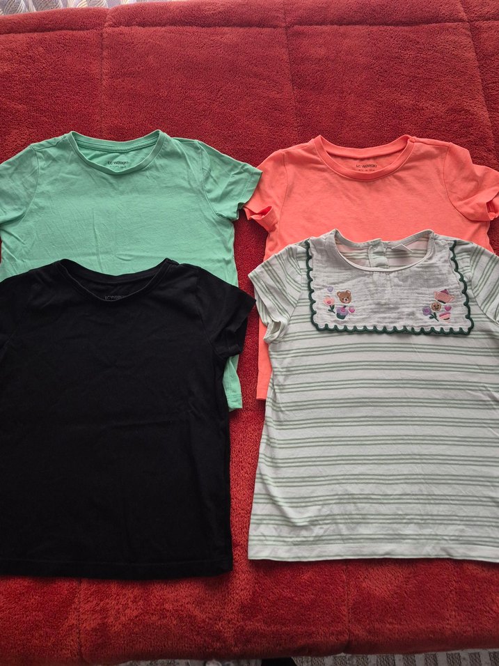 Kız Çocuk Kısa Kollu Pamuklu Tişörtler - Görsel 2