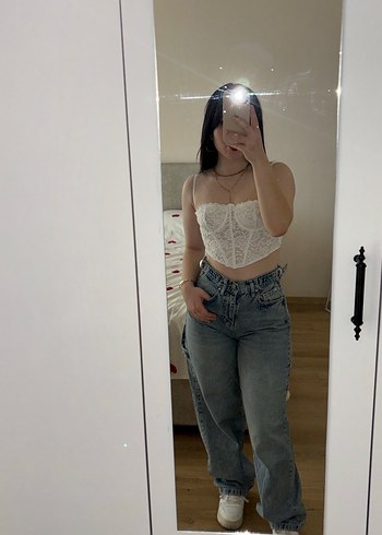 Beyaz korse büstiyer - Görsel 2