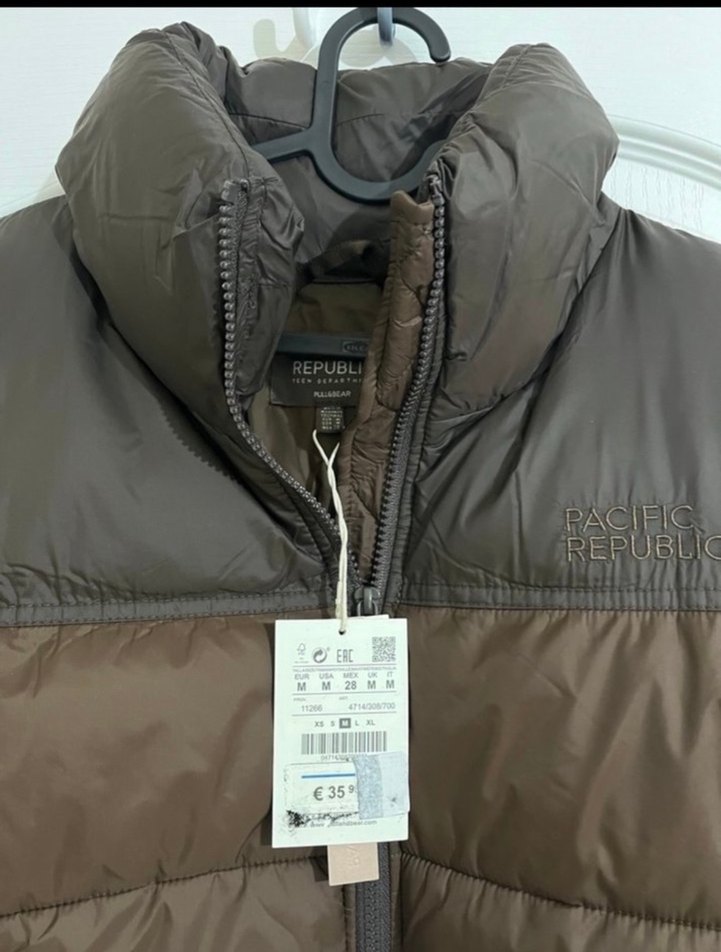 Kahverengi Kemerli Kadın Kışlık Mont - Görsel 3