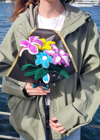 Renkli Çiçek Buketi Solmayan Çiçek - Görsel 2