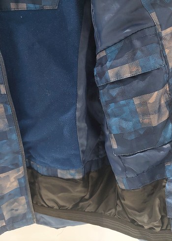 Erkek Çocuk Mavi Gri Fermuarlı Ceket 134/140 beden - Görsel 2