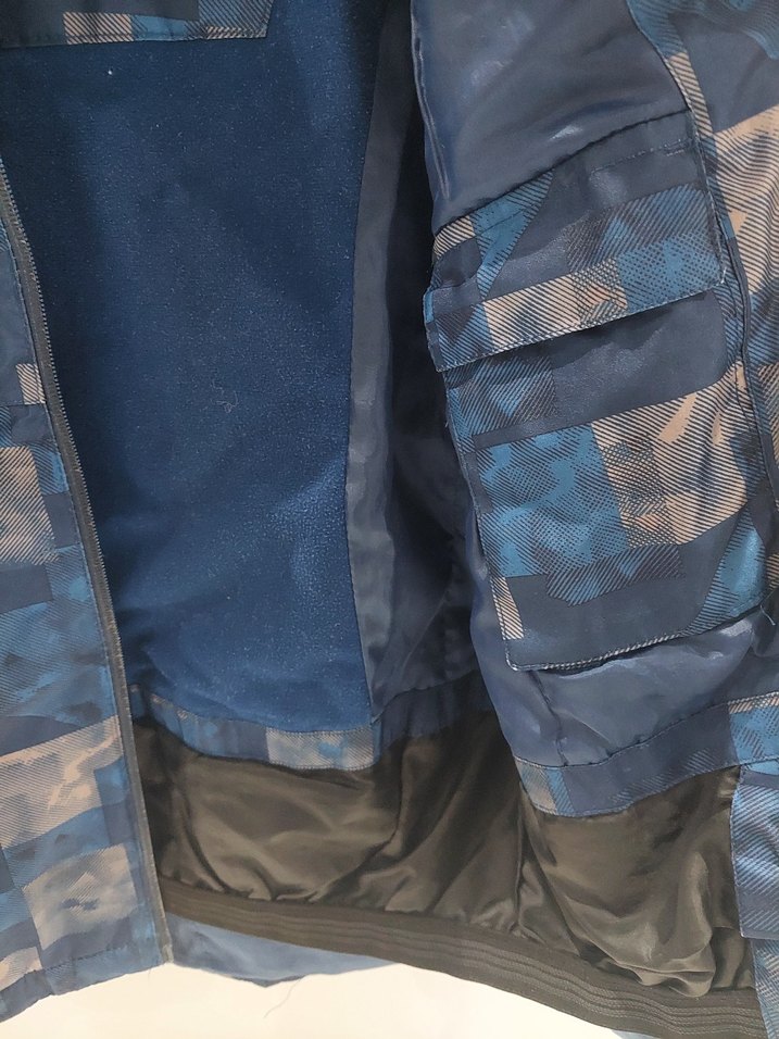 Erkek Çocuk Mavi Gri Fermuarlı Ceket 134/140 beden - Görsel 2