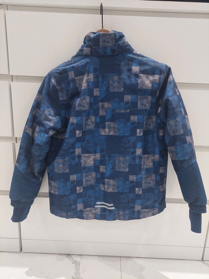 Erkek Çocuk Mavi Gri Fermuarlı Ceket 134/140 beden - Görsel 5