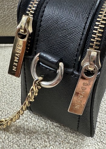 Beymen Siyah Deri Yılan Desenli Kadın Çanta - Görsel 4