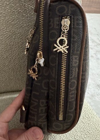 Kahverengi Deri Kadın Bel Çantası - Görsel 2