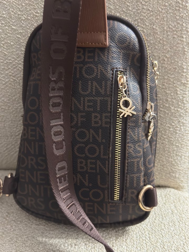 Kahverengi Deri Kadın Bel Çantası - Görsel 3