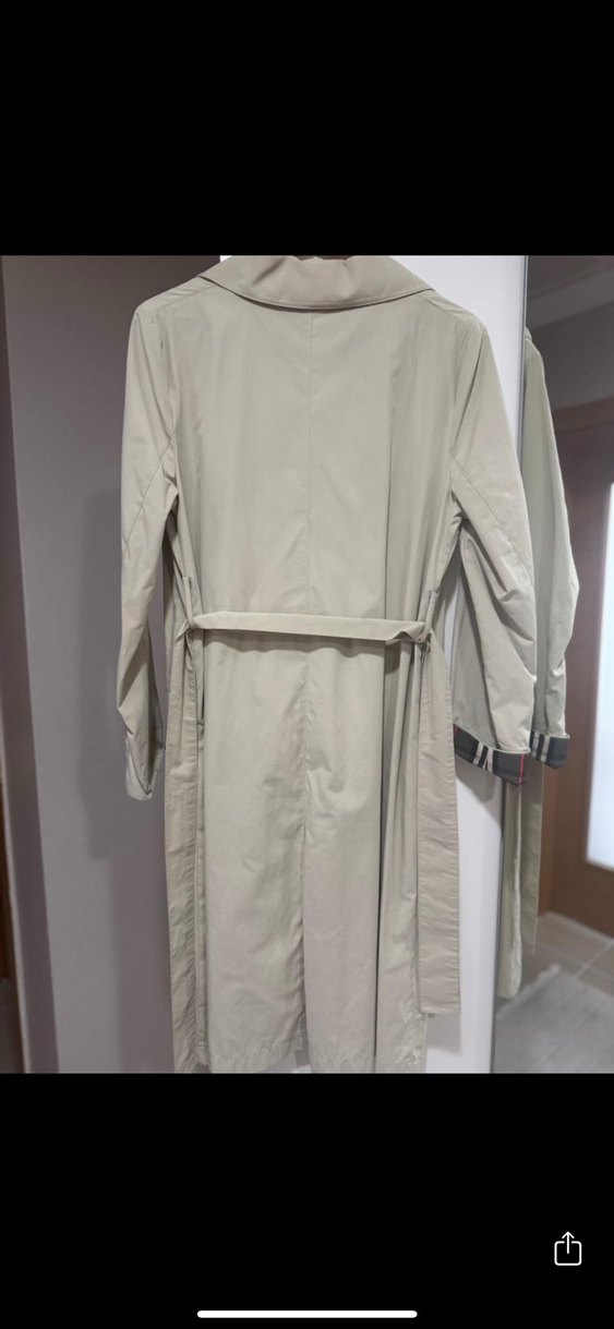 Armine Bej Kadın Klasik Uzun Trençkot - Görsel 4