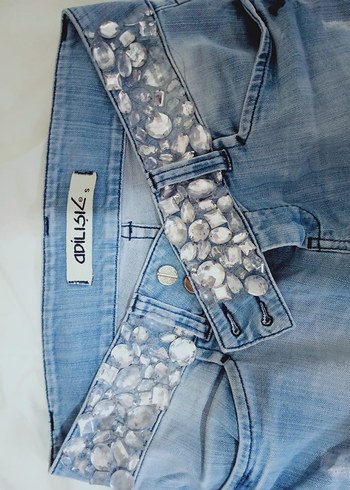 Pastel Mavi Kadın Denim Pantolon - Görsel 3