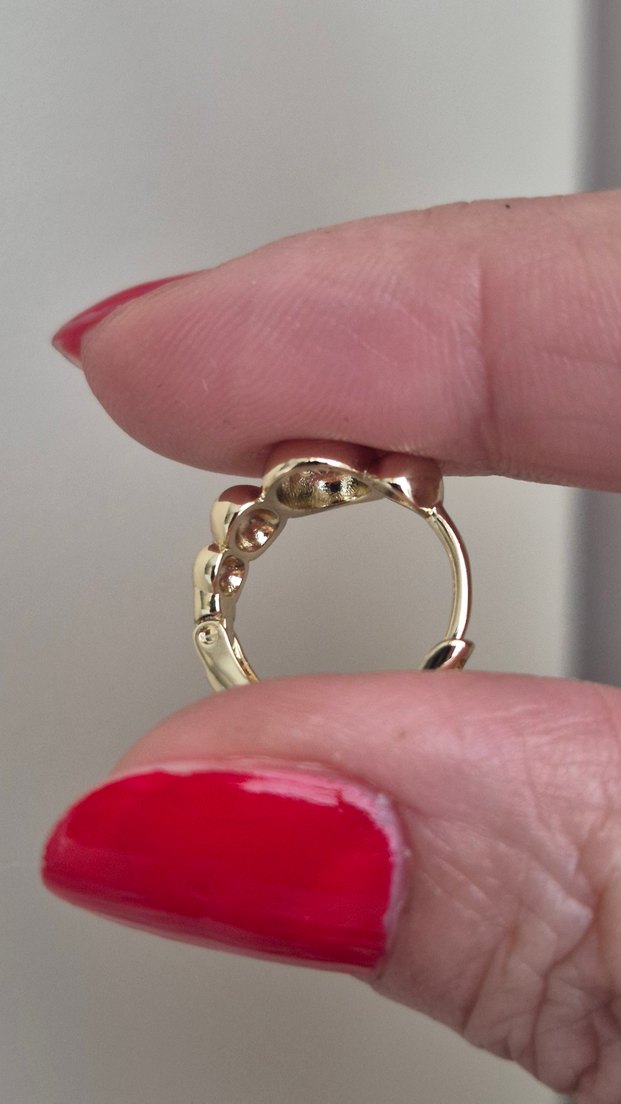 Xuping 14 K Altın Suyu Kaplama Çelik küpe - Görsel 4