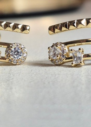 XUPING 14 K Altın Suyu Kaplama Çelik küpe - Görsel 3