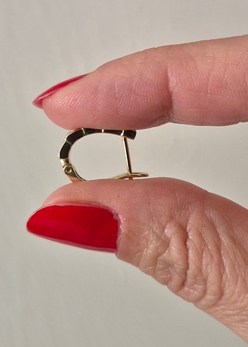 Xuping 14 K Altın Suyu Kaplama Çelik Küpe - Görsel 3