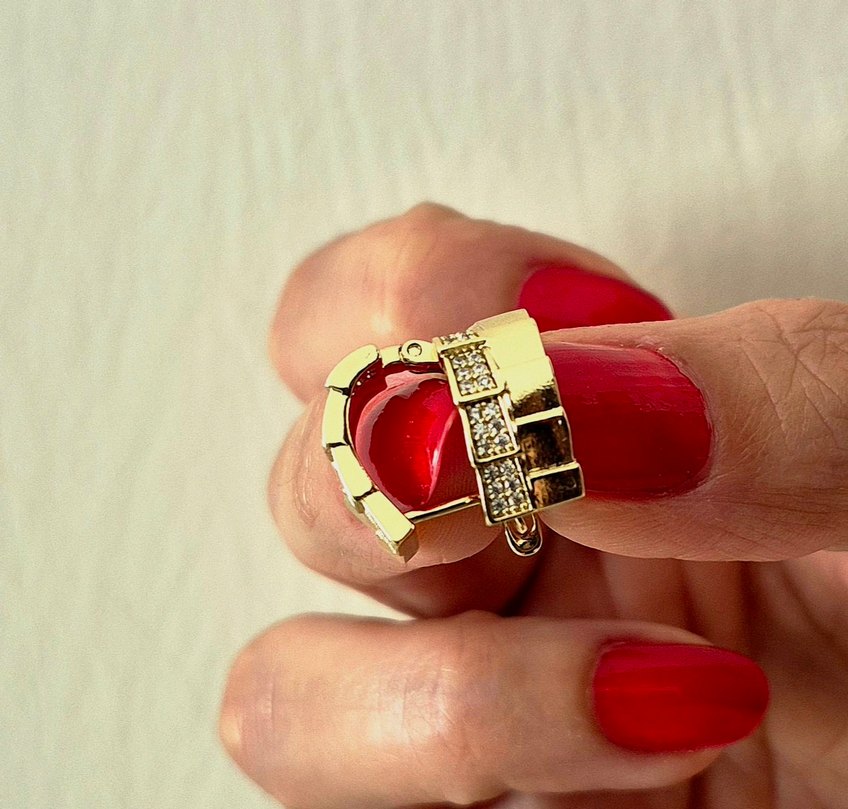 Xuping 14 K Altın Suyu Kaplama Çelik Küpe - Görsel 2