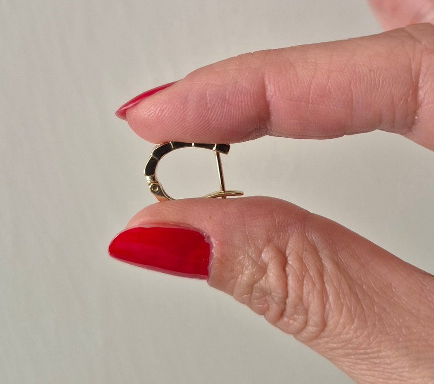 Xuping 14 K Altın Suyu Kaplama Çelik Küpe - Görsel 3