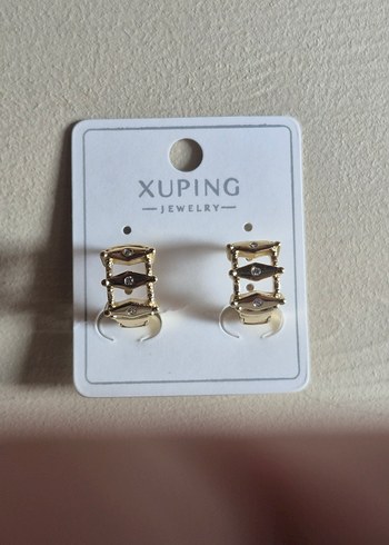 Xuping 14 K Altın Suyu Kaplama Çelik Küpe - Görsel 2