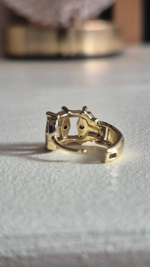 Xuping 14 K Altın Suyu Kaplama Çelik Küpe - Görsel 5