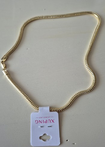 Xuping VIP 14K 4 mm kalın sarmal zincir kolye - Görsel 4