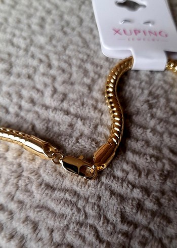 Xuping VIP 14K 4 mm kalın sarmal zincir kolye - Görsel 2