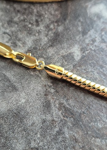 Xuping VIP 14K 4 mm kalın sarmal zincir kolye - Görsel 3