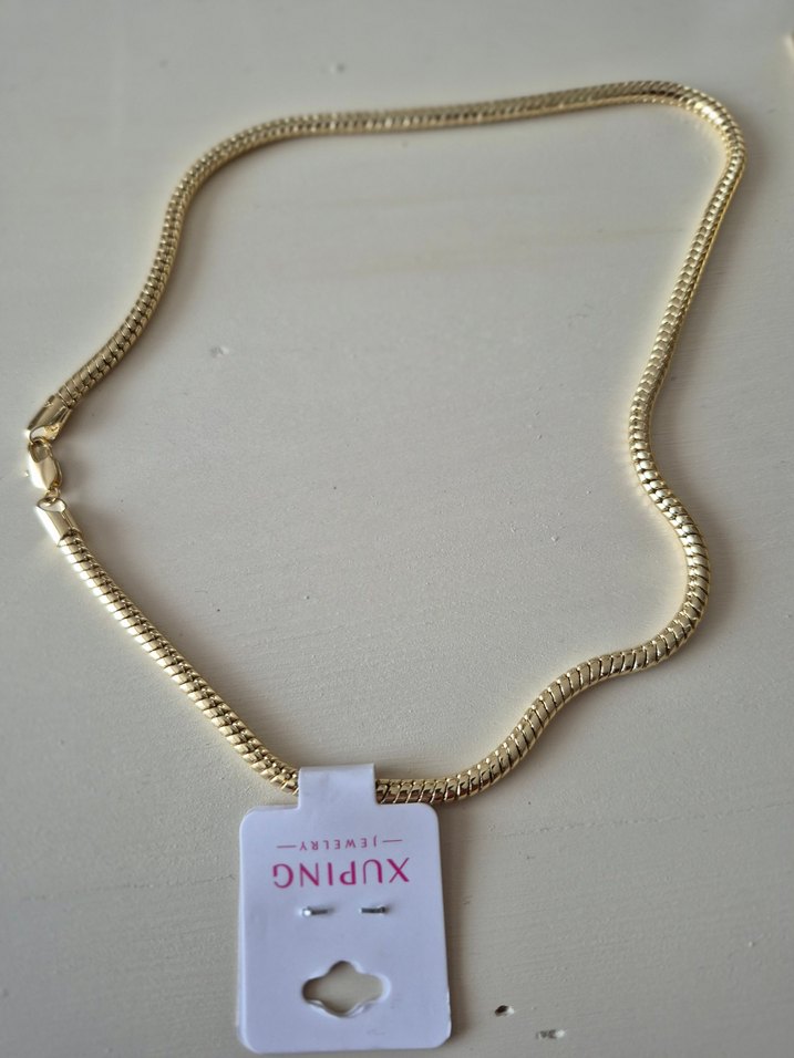 Xuping VIP 14K 4 mm kalın sarmal zincir kolye - Görsel 4