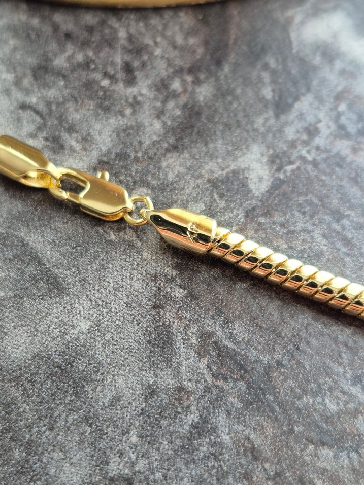 Xuping VIP 14K 4 mm kalın sarmal zincir kolye - Görsel 3