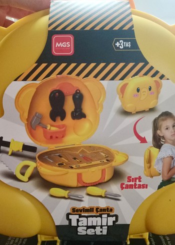 Sevimli Pembe Güzellik ve tamir  Seti Çanta +3 Yaş - Görsel 3