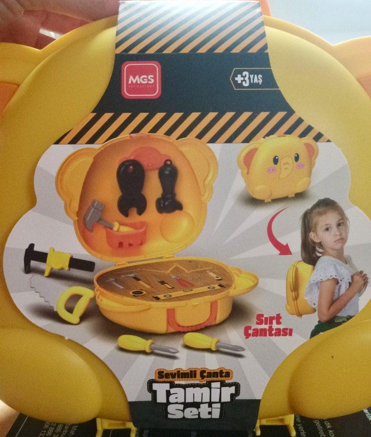 Sevimli Pembe Güzellik ve tamir  Seti Çanta +3 Yaş - Görsel 3