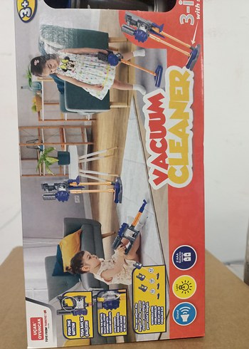 Çocuklar için 3'ü 1 Arada Renkli Elektrikli Süpürge - Görsel 2