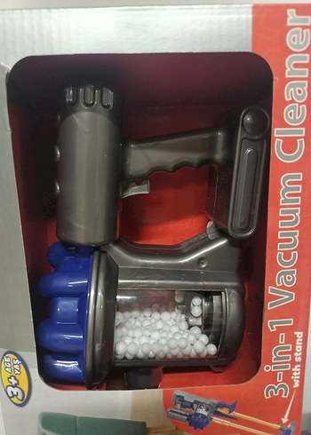 Çocuklar için 3'ü 1 Arada Renkli Elektrikli Süpürge - Görsel 3