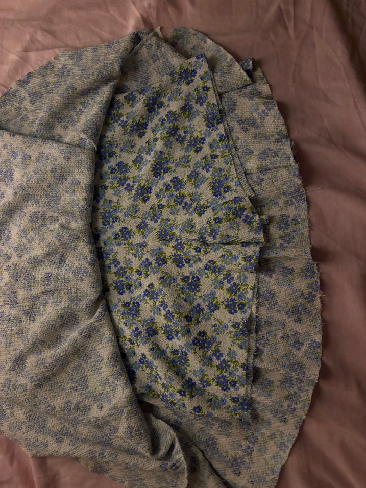 Çiçek Desenli Fırfırlı Midi Etek - Görsel 2