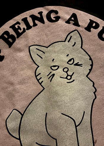 Kapüşonlu, baskılı, rahat kesim kadın sweatshirt - Görsel 2