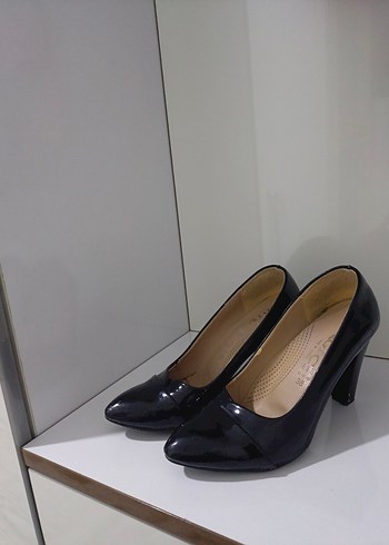 Siyah Kadın Blok Topuklu Stiletto - Görsel 3