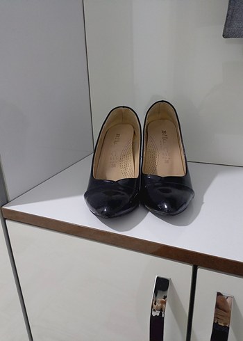 Siyah Kadın Blok Topuklu Stiletto - Görsel 2