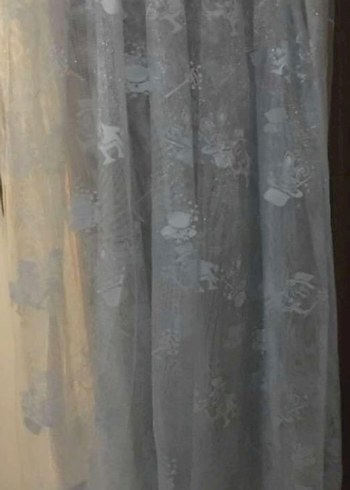 Çocuk Odası Bebe Mavi  Tül Perde - Görsel 4